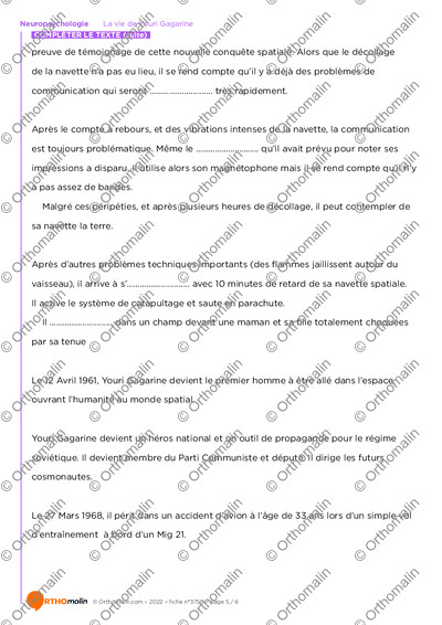 Page 5 de la fiche