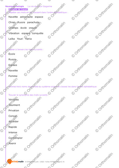 Page 6 de la fiche
