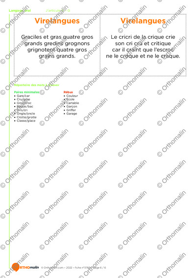 Page 6 de la fiche