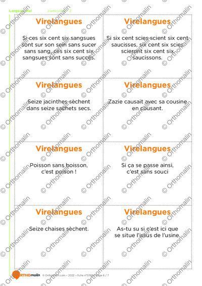 Page 6 de la fiche