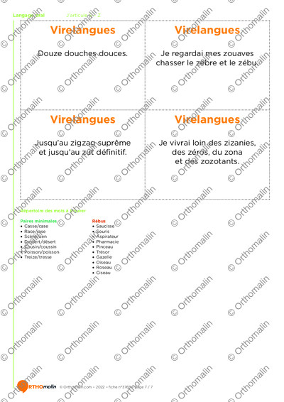 Page 7 de la fiche