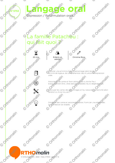 Page 1 de la fiche
