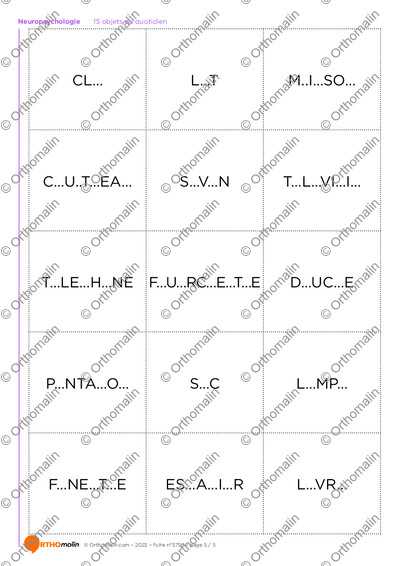 Page 5 de la fiche