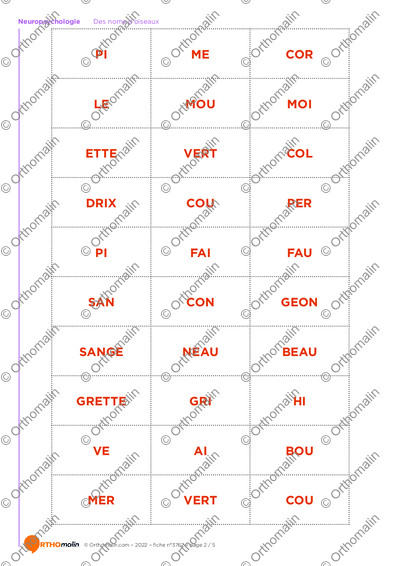 Page 2 de la fiche
