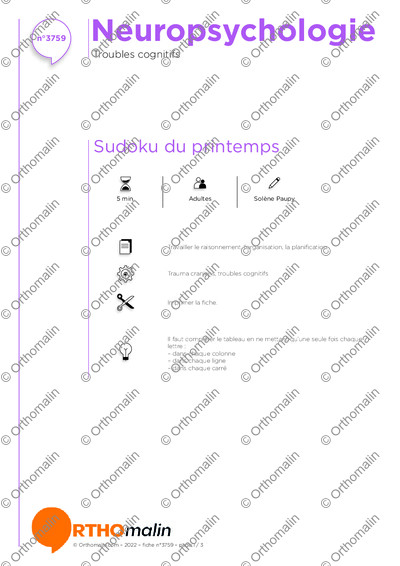 Page 1 de la fiche