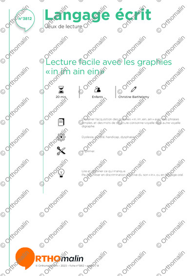 Page 1 de la fiche