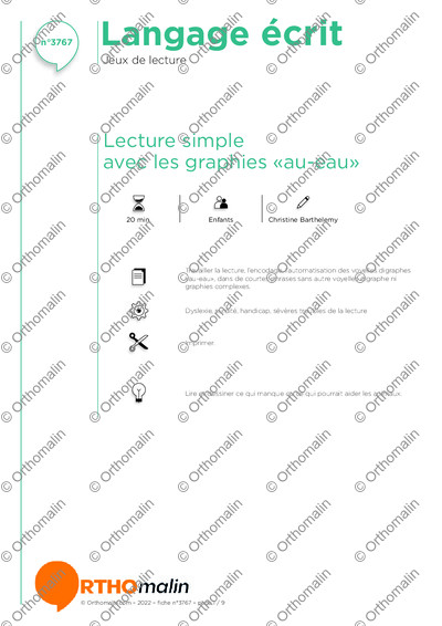 Page 1 de la fiche