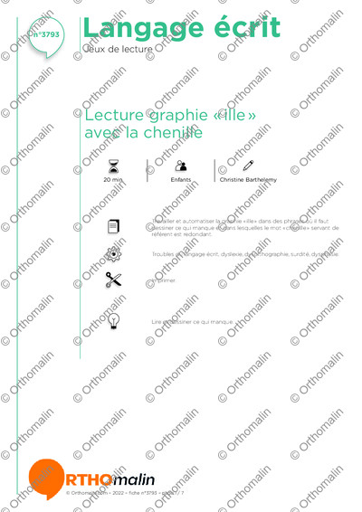 Page 1 de la fiche