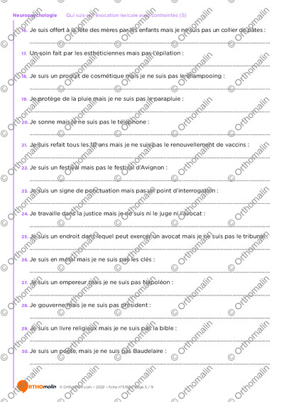 Page 5 de la fiche