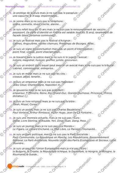 Page 8 de la fiche