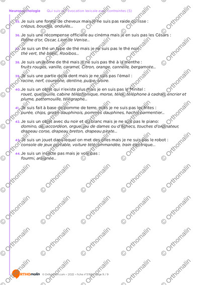 Page 9 de la fiche