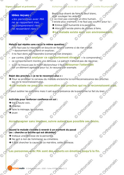Page 2 de la fiche