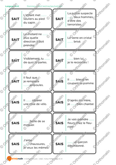 Page 4 de la fiche