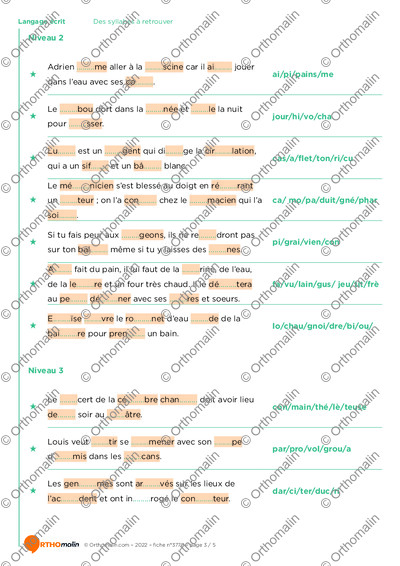 Page 3 de la fiche