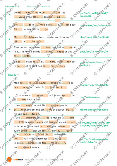 Page 4 de la fiche