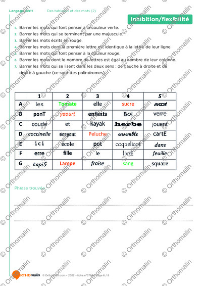 Page 6 de la fiche