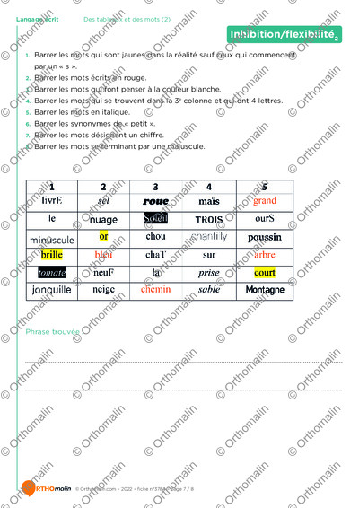 Page 7 de la fiche