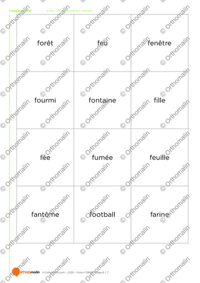 Page 6 de la fiche