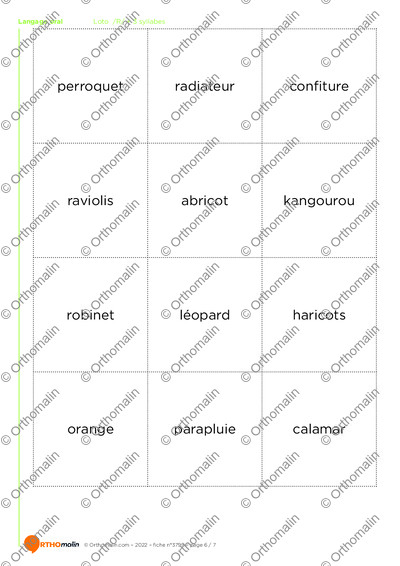 Page 6 de la fiche