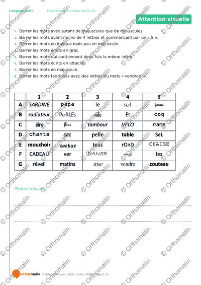 Page 2 de la fiche