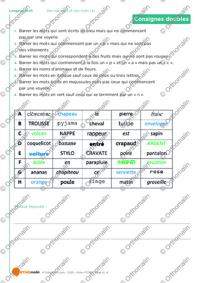 Page 4 de la fiche