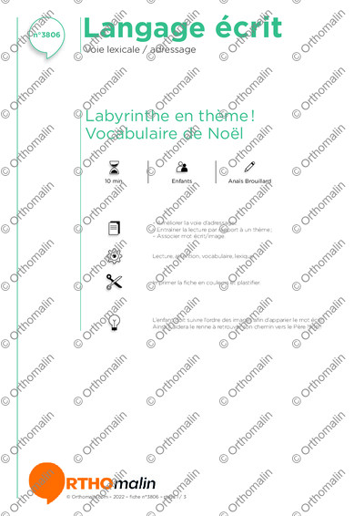 Page 1 de la fiche