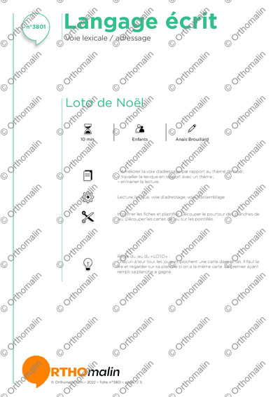 Page 1 de la fiche