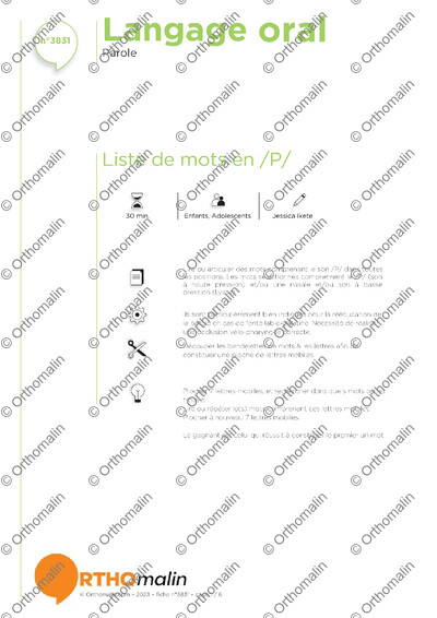 Page 1 de la fiche
