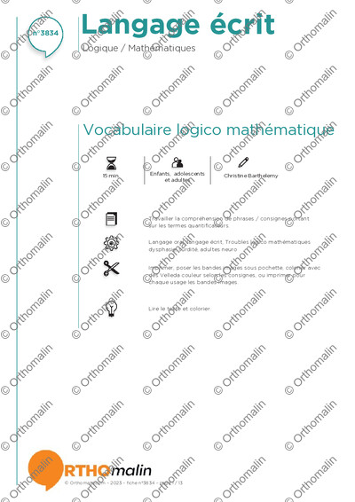 Page 1 de la fiche