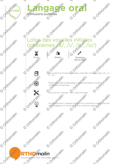 Page 1 de la fiche