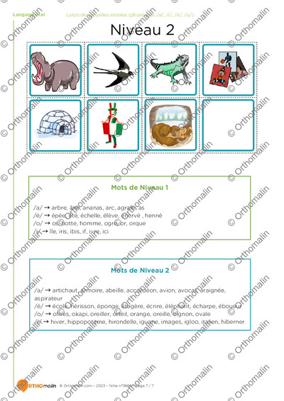Page 7 de la fiche
