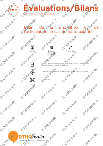 Page 1 de la fiche