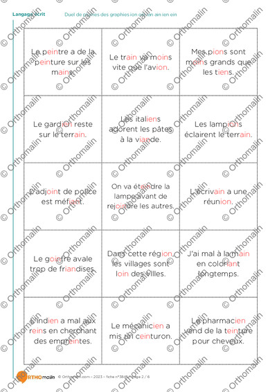 Page 2 de la fiche
