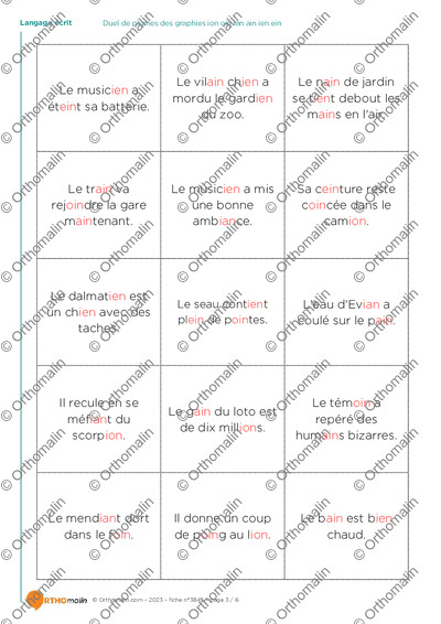 Page 3 de la fiche