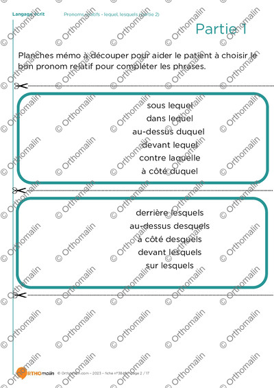 Page 2 de la fiche