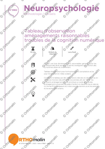 Page 1 de la fiche