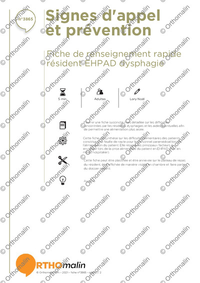 Page 1 de la fiche