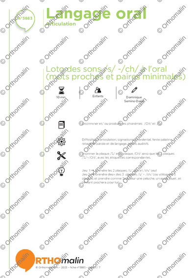 Page 1 de la fiche