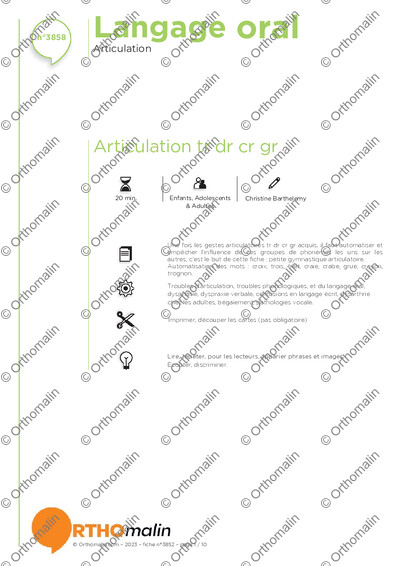 Page 1 de la fiche