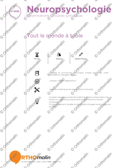 Page 1 de la fiche
