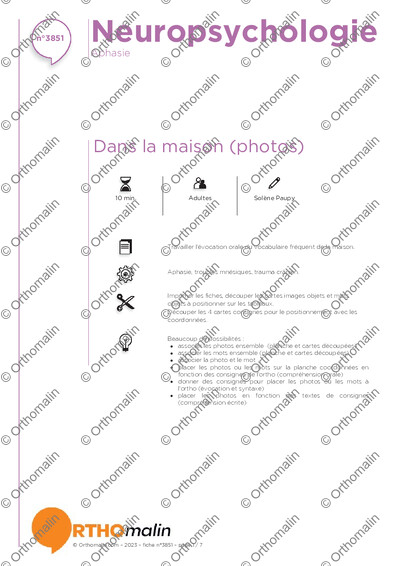 Page 1 de la fiche