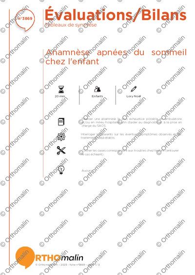 Page 1 de la fiche
