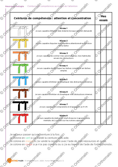 Page 2 de la fiche