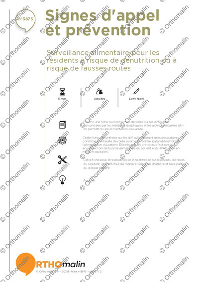 Page 1 de la fiche
