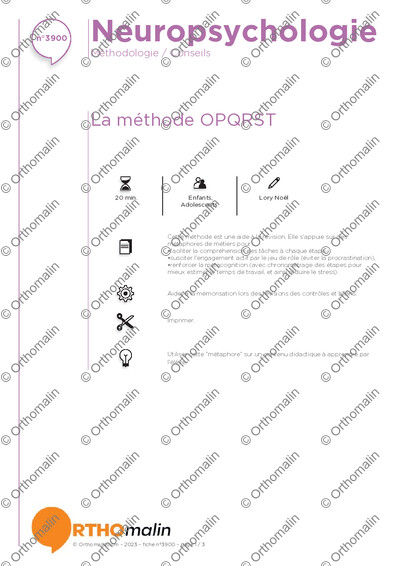 Page 1 de la fiche