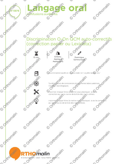 Page 1 de la fiche