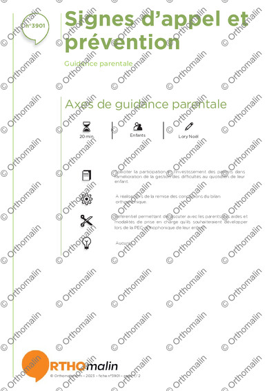Page 1 de la fiche