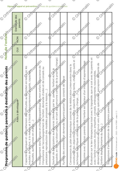Page 2 de la fiche