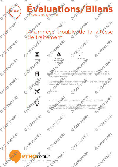 Page 1 de la fiche
