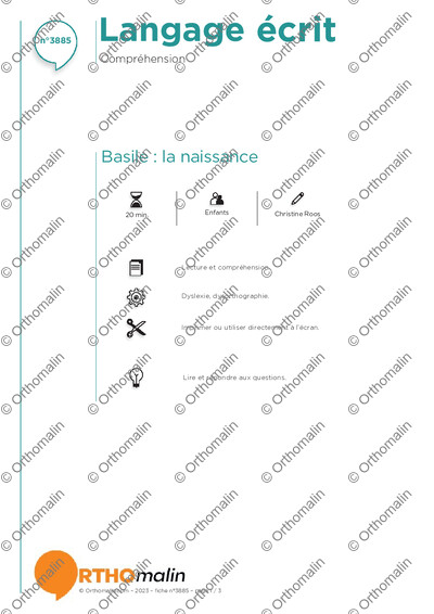 Page 1 de la fiche